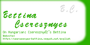 bettina cseresznyes business card